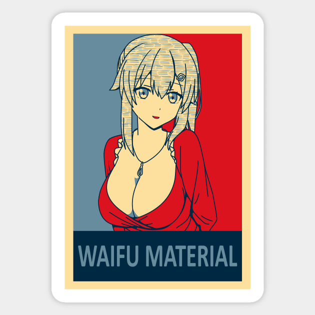 Ore dake Haireru Kakushi Dungeon - Emma Waifu material Poster Sticker by Dokey4Artist